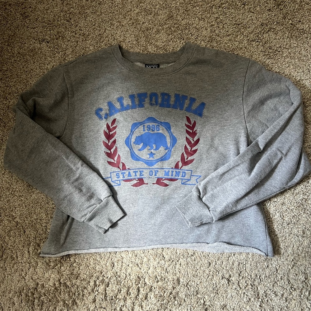 Modern Lux Gray California Crewneck Sweatshirt